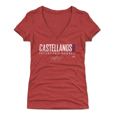 Nick Castellanos Women's V-Neck T-Shirt | 500 LEVEL