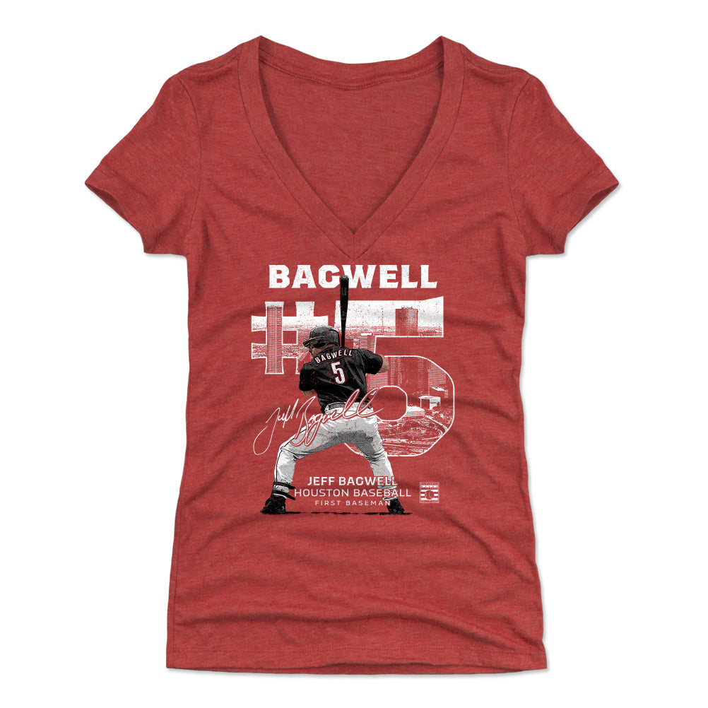 Jeff Bagwell Women&#39;s V-Neck T-Shirt | 500 LEVEL