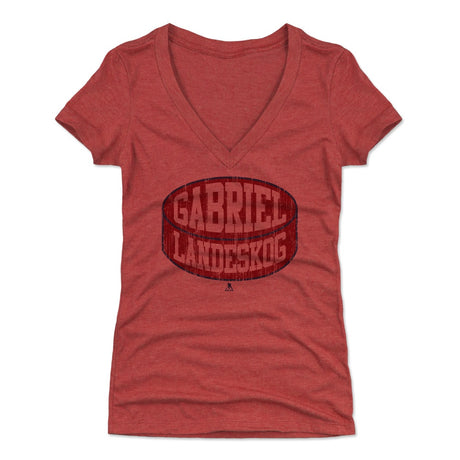 Gabriel Landeskog Women's V-Neck T-Shirt | 500 LEVEL