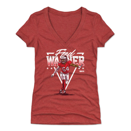 Fred Warner Women's V-Neck T-Shirt | 500 LEVEL