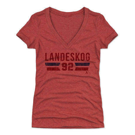 Gabriel Landeskog Women's V-Neck T-Shirt | 500 LEVEL