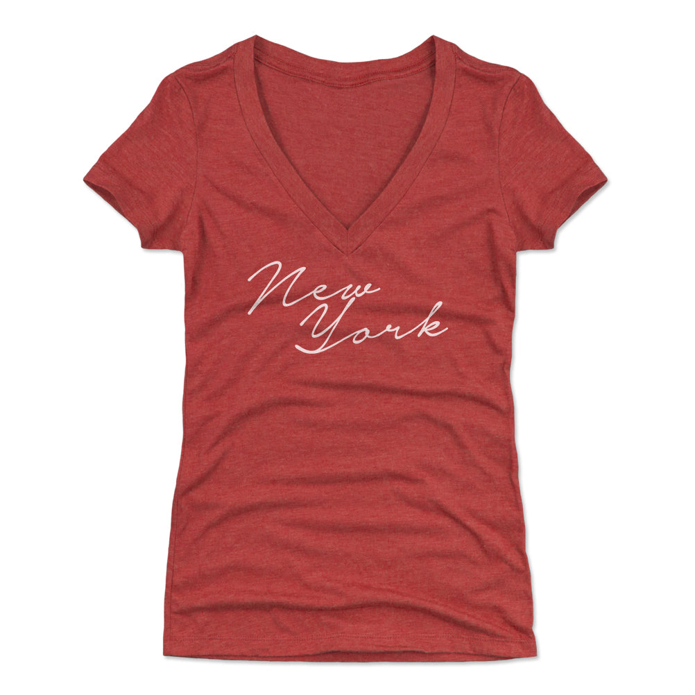 New York Women's V-Neck T-Shirt | 500 LEVEL