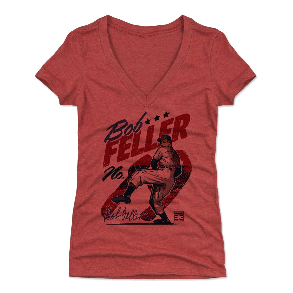 Bob Feller Women's V-Neck T-Shirt | 500 LEVEL