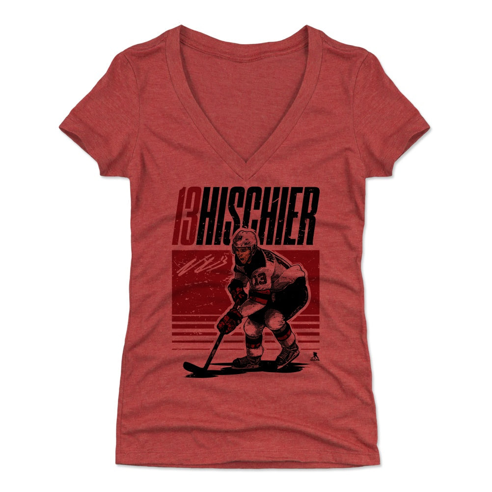 Nico Hischier Women's V-Neck T-Shirt | 500 LEVEL