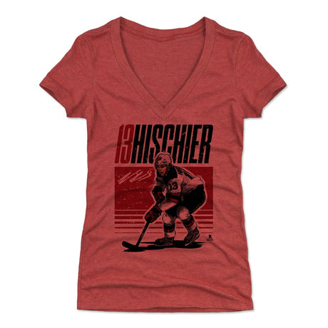 Nico Hischier Women's V-Neck T-Shirt | 500 LEVEL