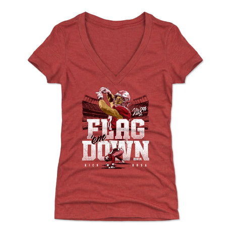 Nick Bosa Women's V-Neck T-Shirt | 500 LEVEL