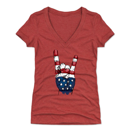 USA Women's V-Neck T-Shirt | 500 LEVEL