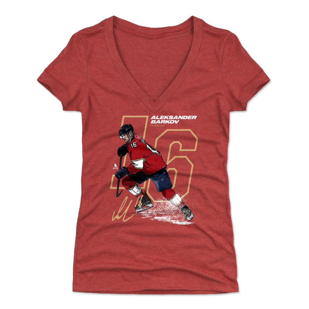 Aleksander Barkov Women's V-Neck T-Shirt | 500 LEVEL