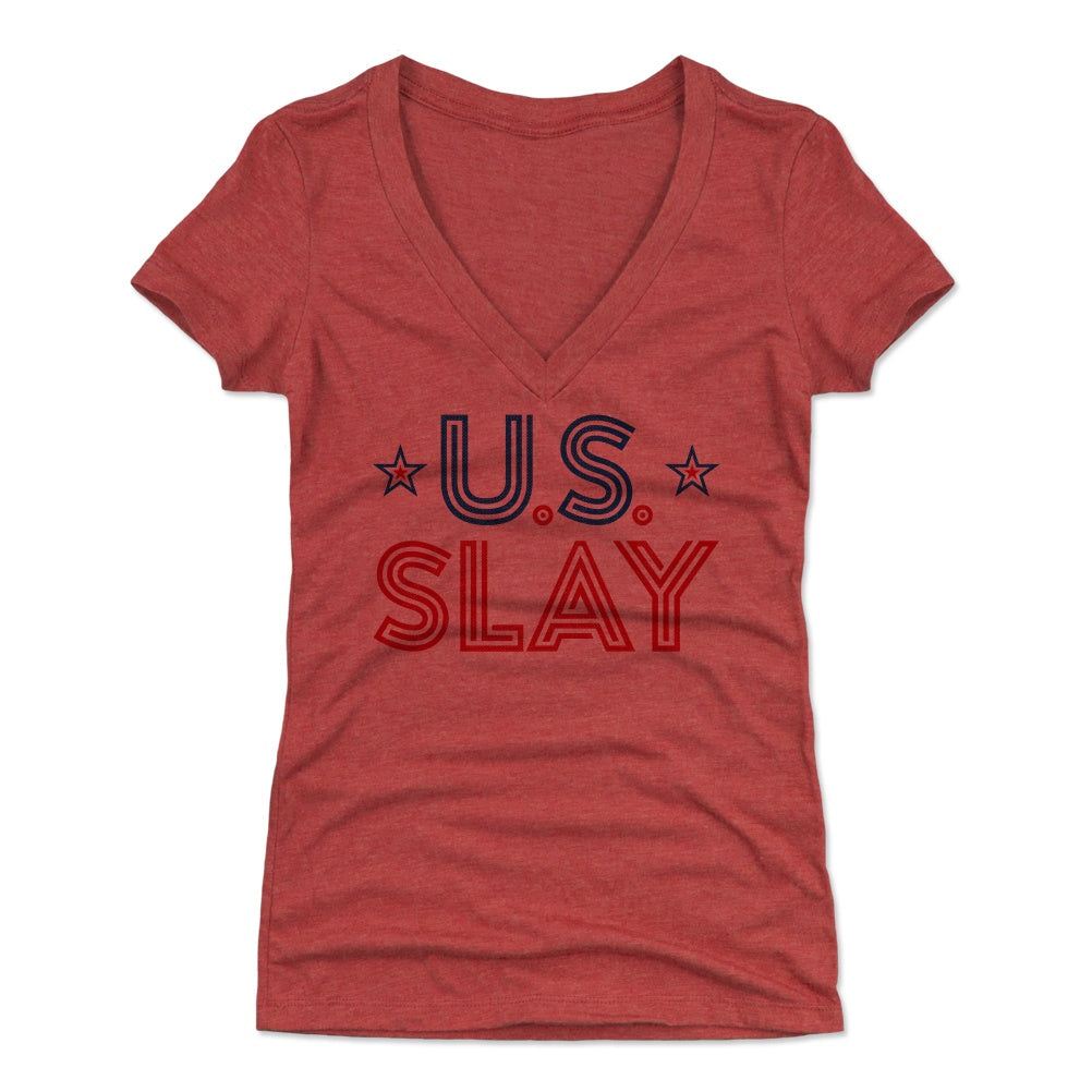 USA Women's V-Neck T-Shirt | 500 LEVEL