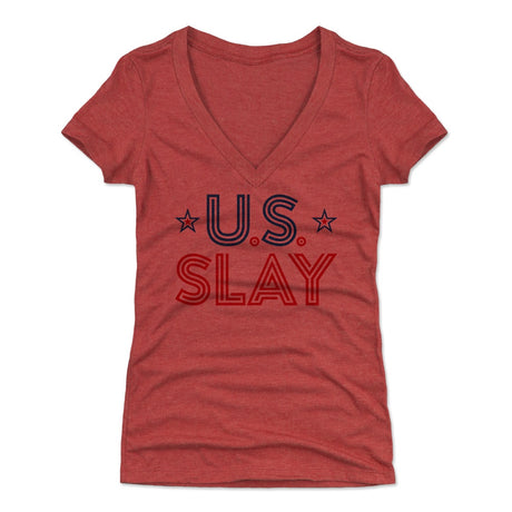 USA Women's V-Neck T-Shirt | 500 LEVEL