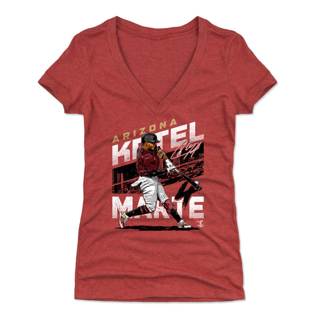 Ketel Marte Women's V-Neck T-Shirt | 500 LEVEL