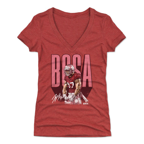 Nick Bosa Women's V-Neck T-Shirt | 500 LEVEL