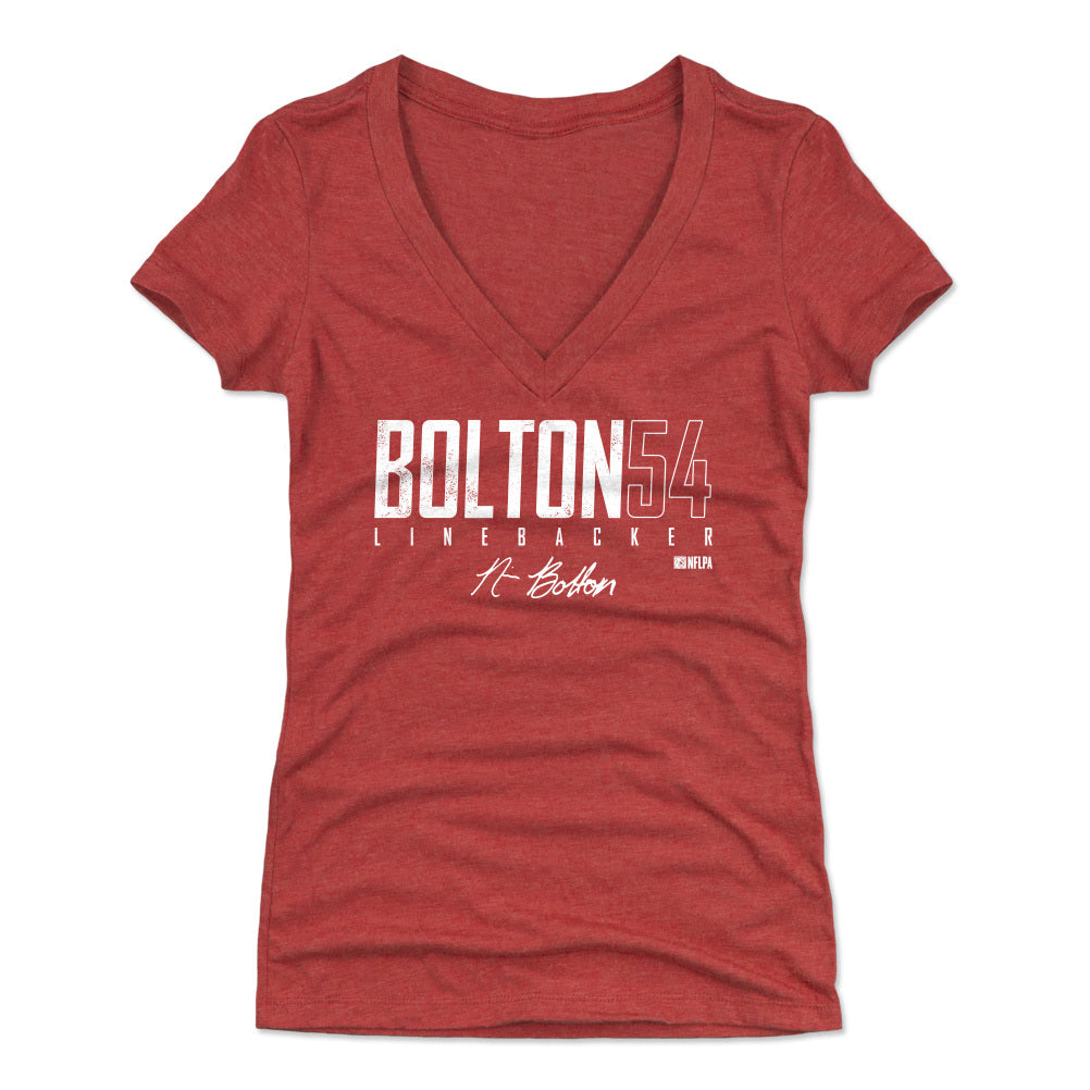 Nick Bolton Women&#39;s V-Neck T-Shirt | 500 LEVEL