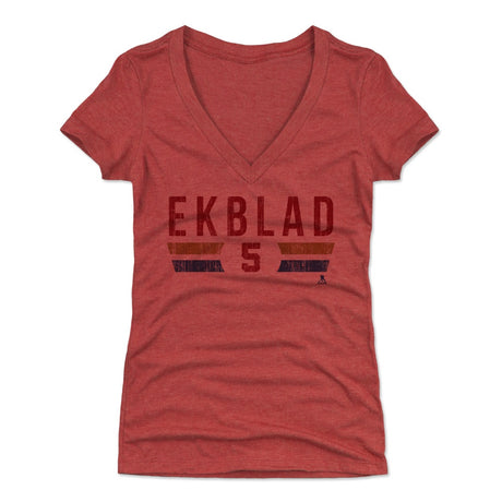 Aaron Ekblad Women's V-Neck T-Shirt | 500 LEVEL