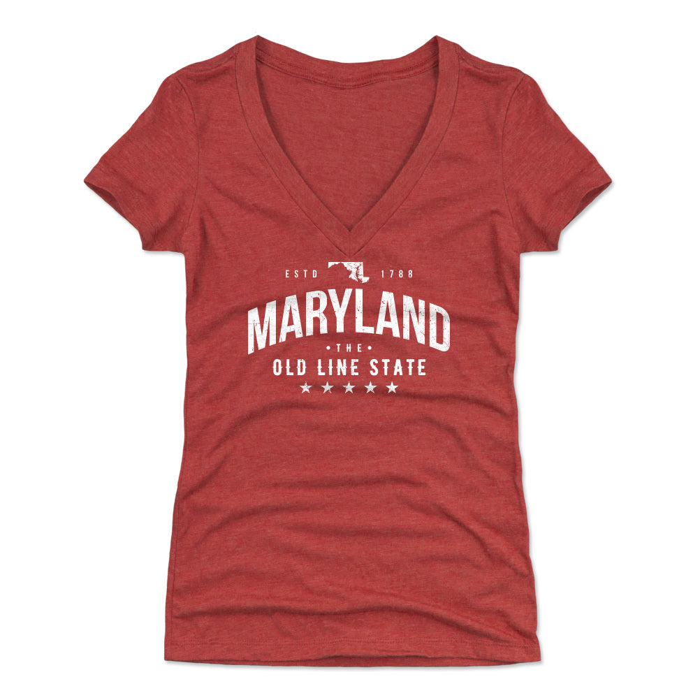 Maryland Women's V-Neck T-Shirt | 500 LEVEL