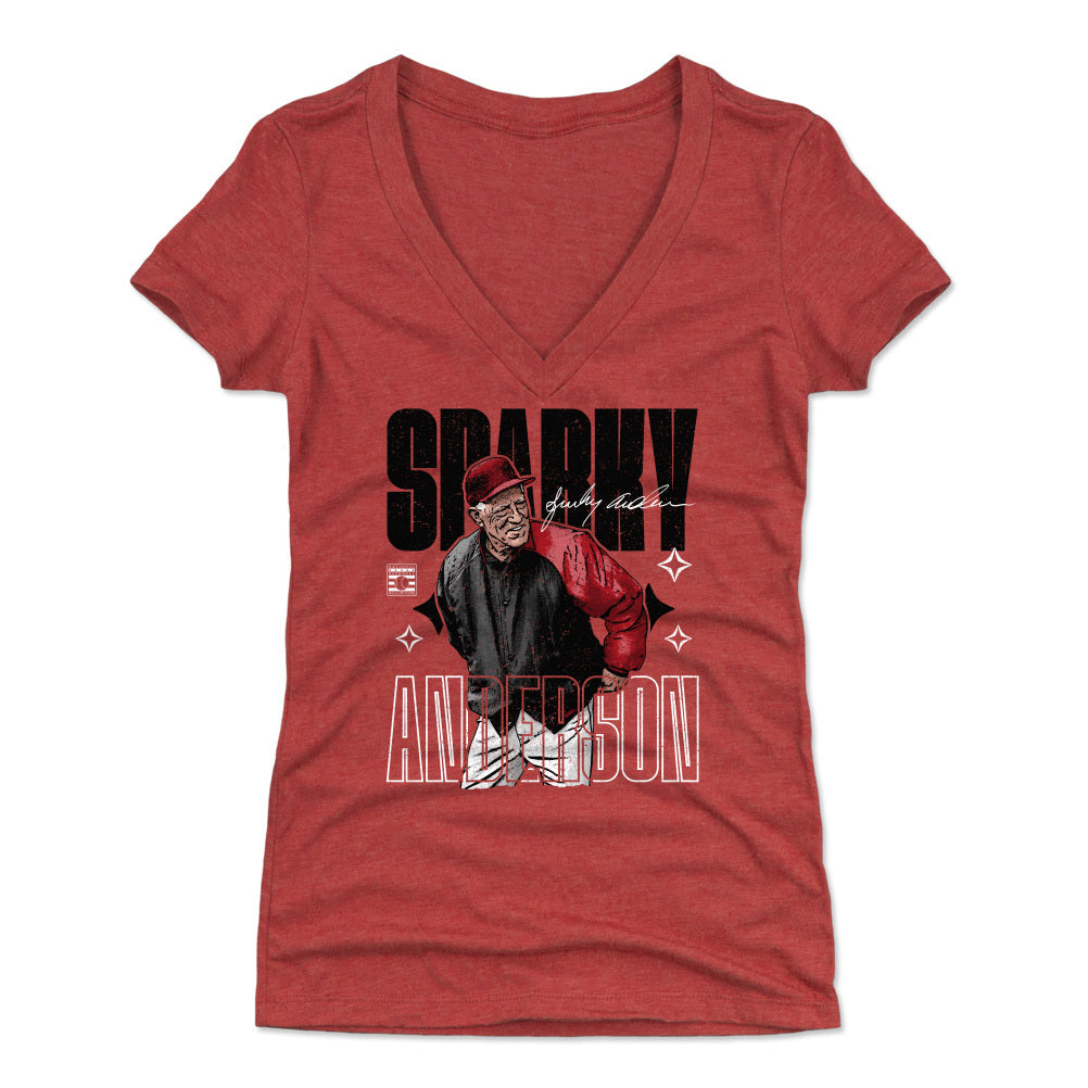 Sparky Anderson Women&#39;s V-Neck T-Shirt | 500 LEVEL