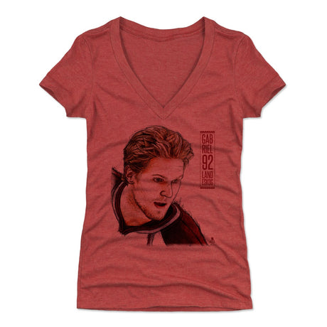 Gabriel Landeskog Women's V-Neck T-Shirt | 500 LEVEL