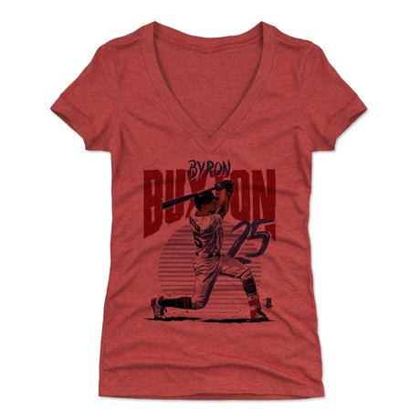 Byron Buxton Women's V-Neck T-Shirt | 500 LEVEL