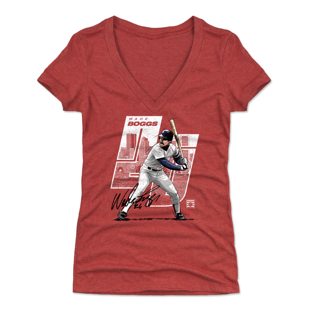 Wade Boggs Women's V-Neck T-Shirt | 500 LEVEL