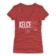 Travis Kelce Women's V-Neck T-Shirt | 500 LEVEL