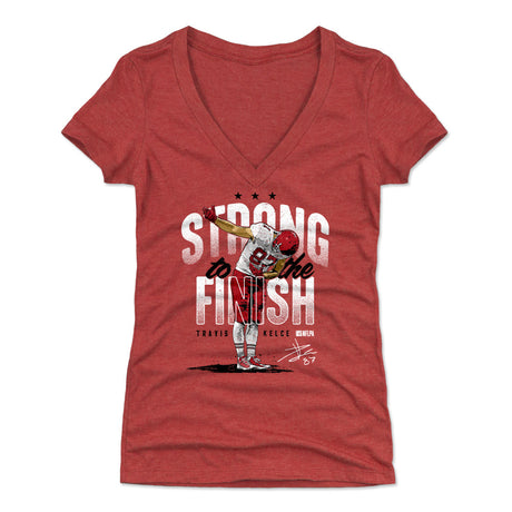 Travis Kelce Women's V-Neck T-Shirt | 500 LEVEL