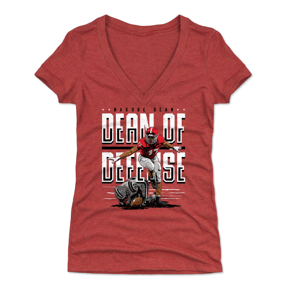Nakobe Dean Women's V-Neck T-Shirt | 500 LEVEL