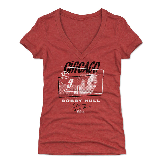 Bobby Hull Women's V-Neck T-Shirt | 500 LEVEL