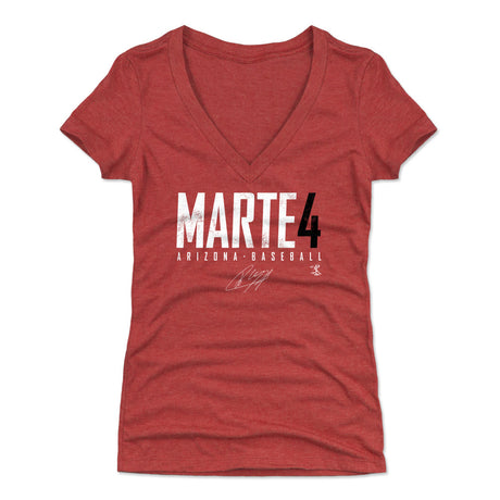 Ketel Marte Women's V-Neck T-Shirt | 500 LEVEL