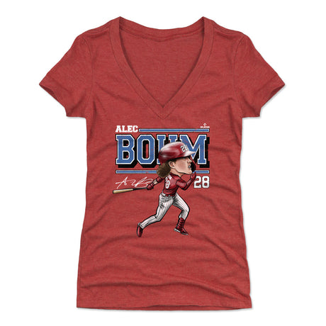 Alec Bohm Women's V-Neck T-Shirt | 500 LEVEL