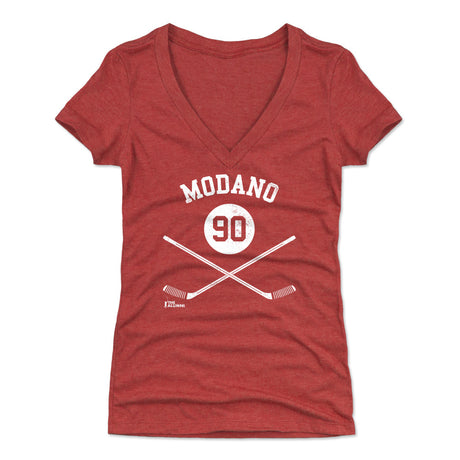 Mike Modano Women's V-Neck T-Shirt | 500 LEVEL