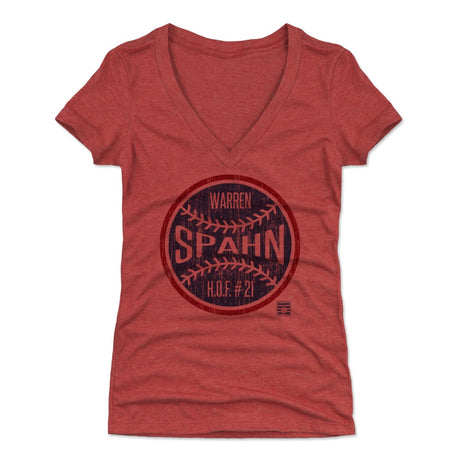 Warren Spahn Women's V-Neck T-Shirt | 500 LEVEL