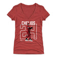 Chris Chelios Women's V-Neck T-Shirt | 500 LEVEL