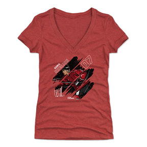 Chris Chelios Women's V-Neck T-Shirt | 500 LEVEL