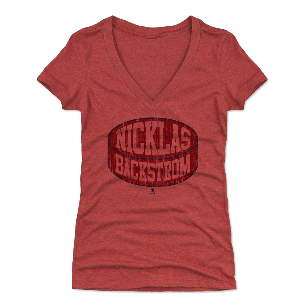 Nicklas Backstrom Women's V-Neck T-Shirt | 500 LEVEL