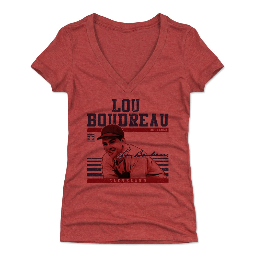 Lou Boudreau Women&#39;s V-Neck T-Shirt | 500 LEVEL