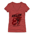 Travis Kelce Women's V-Neck T-Shirt | 500 LEVEL