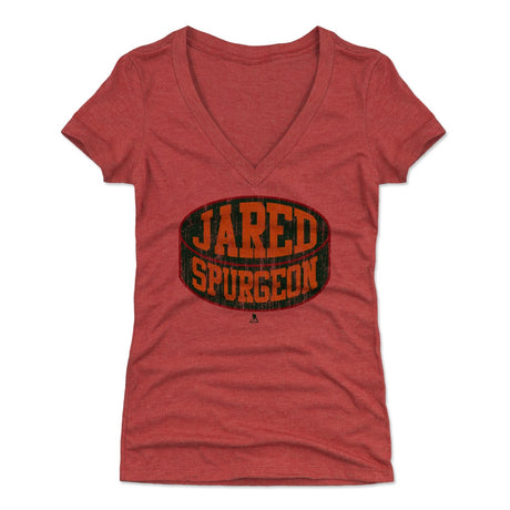 Jared Spurgeon Women's V-Neck T-Shirt | 500 LEVEL