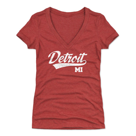 Detroit Women's V-Neck T-Shirt | 500 LEVEL