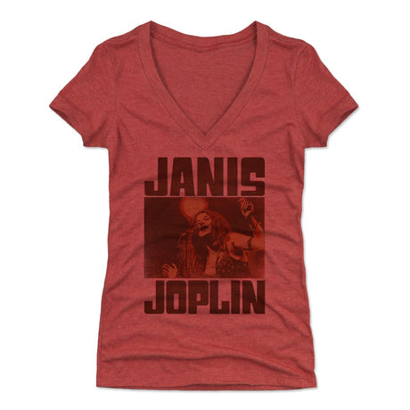 Janis Joplin Women's V-Neck T-Shirt | 500 LEVEL