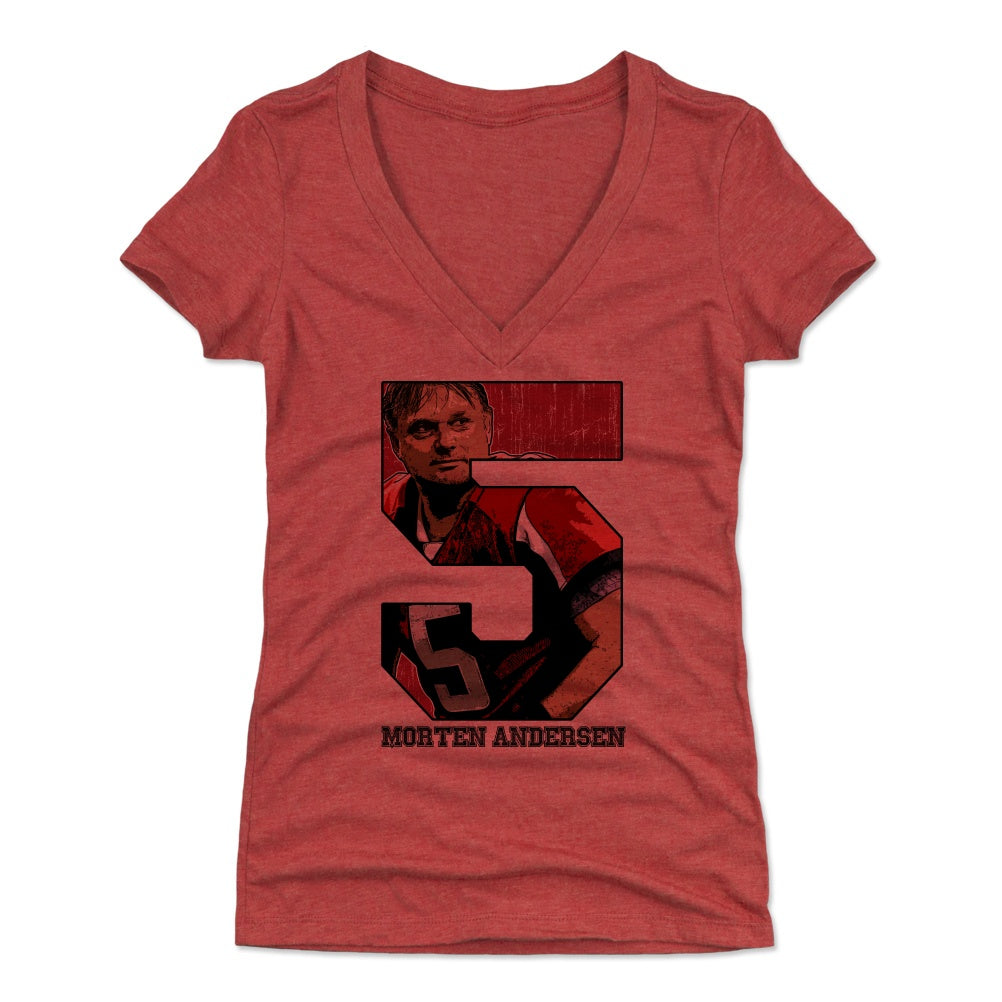 Morten Andersen Women's V-Neck T-Shirt | 500 LEVEL