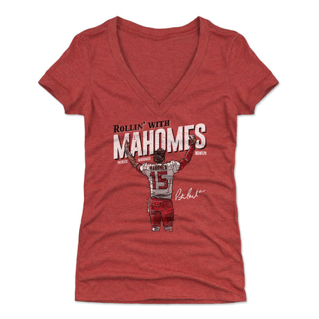 Patrick Mahomes Women's V-Neck T-Shirt | 500 LEVEL