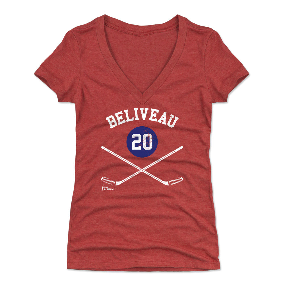 Jean Beliveau Women&#39;s V-Neck T-Shirt | 500 LEVEL