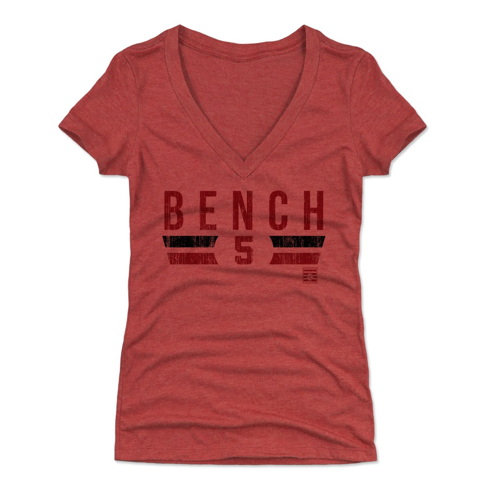 Johnny Bench Women&#39;s V-Neck T-Shirt | 500 LEVEL