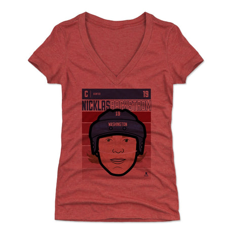 Nicklas Backstrom Women's V-Neck T-Shirt | 500 LEVEL