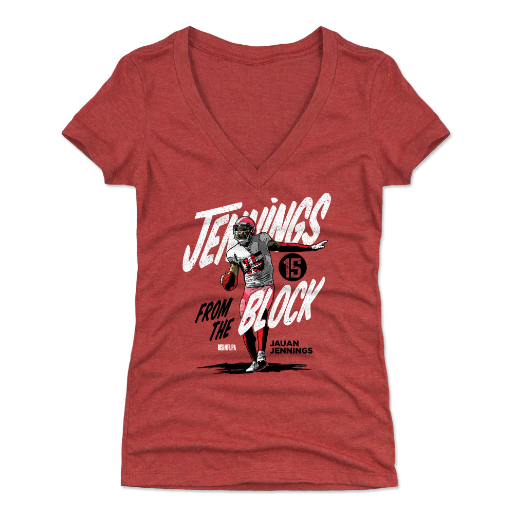 Jauan Jennings Women&#39;s V-Neck T-Shirt | 500 LEVEL