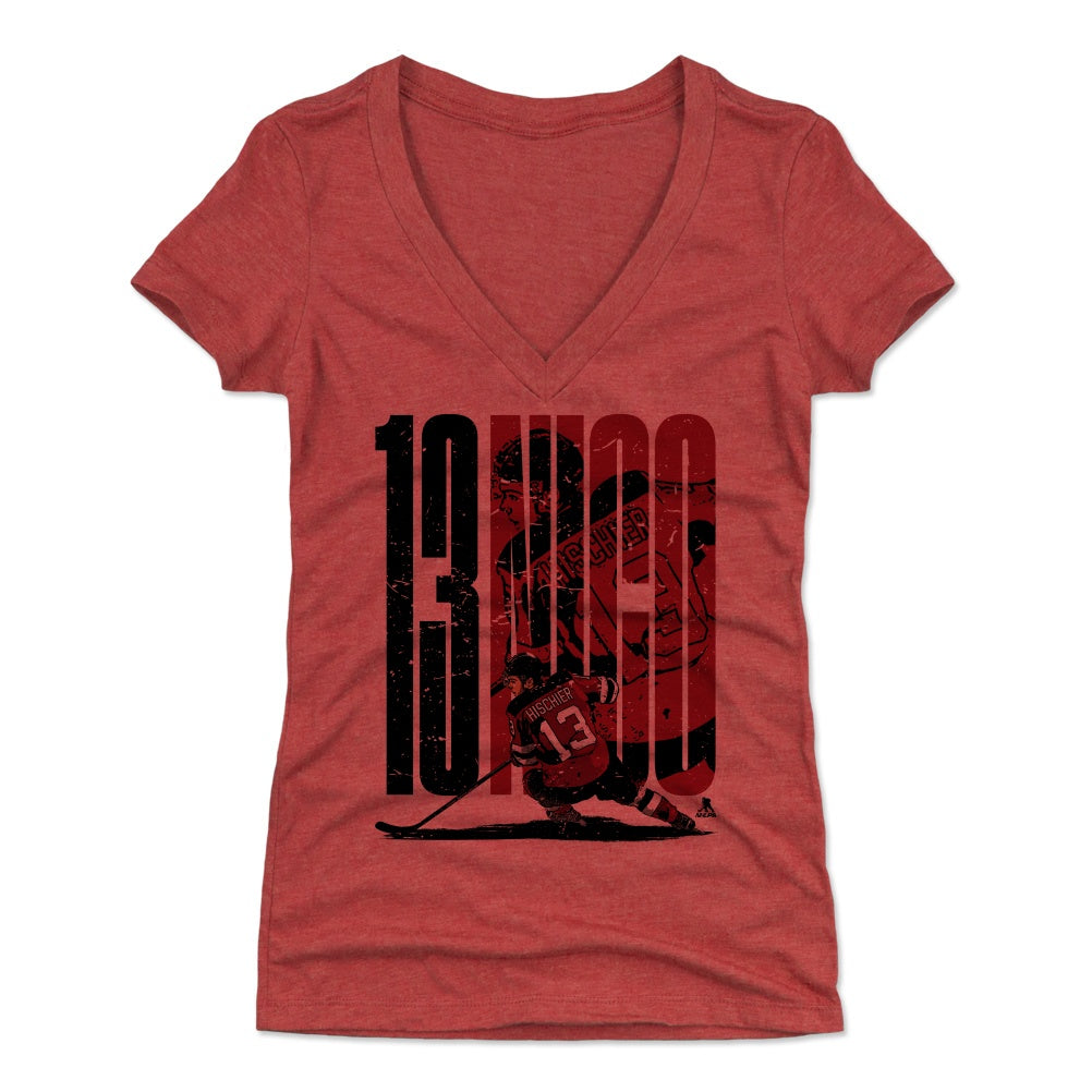 Nico Hischier Women's V-Neck T-Shirt | 500 LEVEL