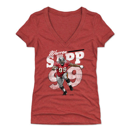 Warren Sapp Women's V-Neck T-Shirt | 500 LEVEL