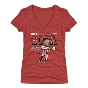 Nick Bosa Women's V-Neck T-Shirt | 500 LEVEL