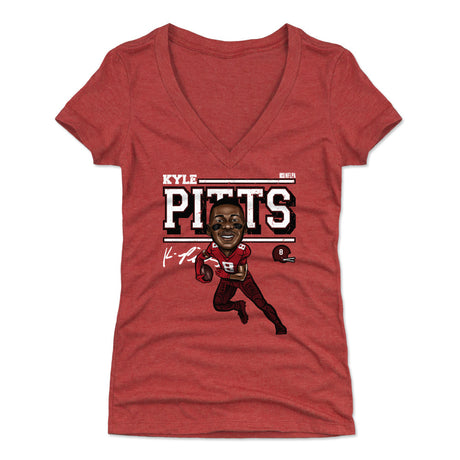 Kyle Pitts Women's V-Neck T-Shirt | 500 LEVEL