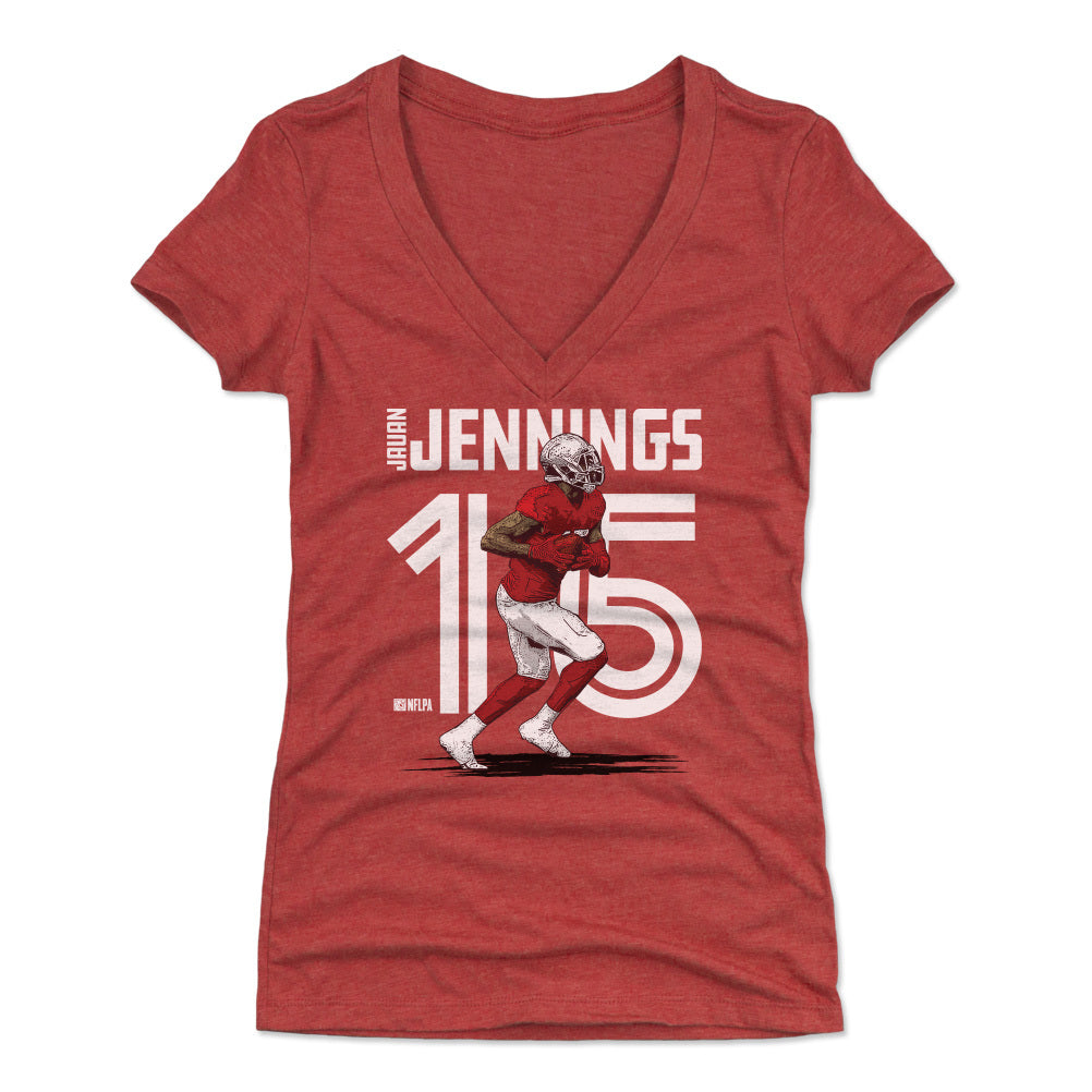 Jauan Jennings Women's V-Neck T-Shirt | 500 LEVEL